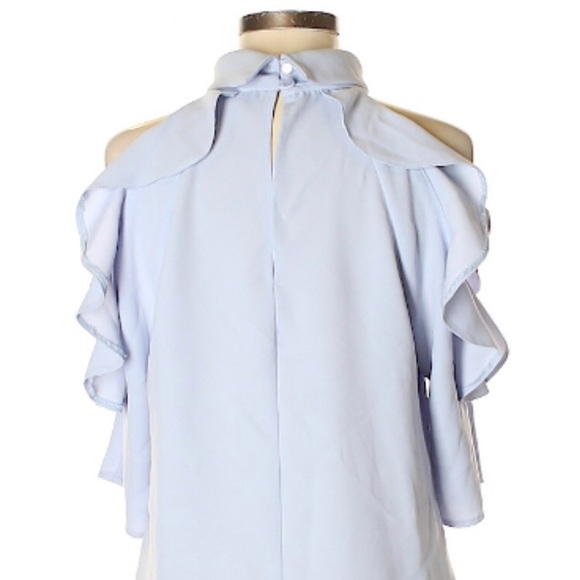 Top Shop cold shoulder blouse - size 6 - Picture 2 of 7